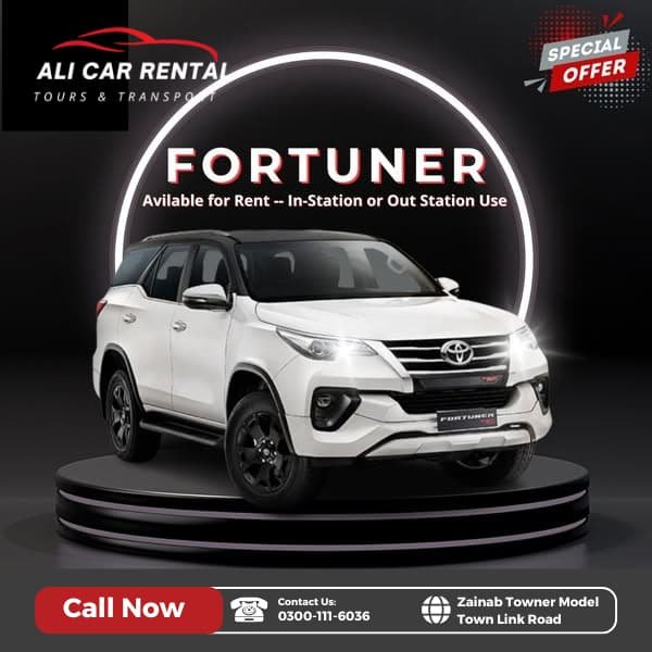Ali Rent A Car – Self Drive &amp; With Driver Car Rental in Lahore