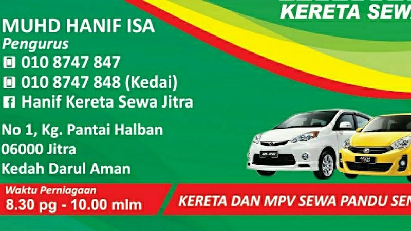 Syahmi Kereta Sewa Jitra rental in Jitra