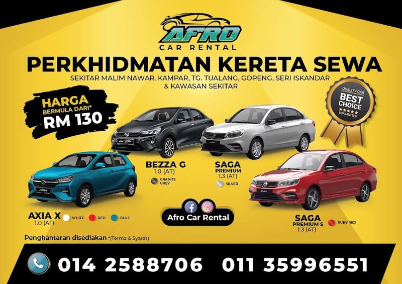 Afro Car Rental rental in Malim Nawar