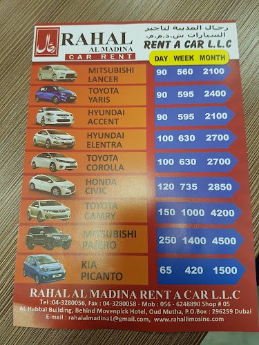 Rahal Al Madina Rent A Car car rental in Dubai