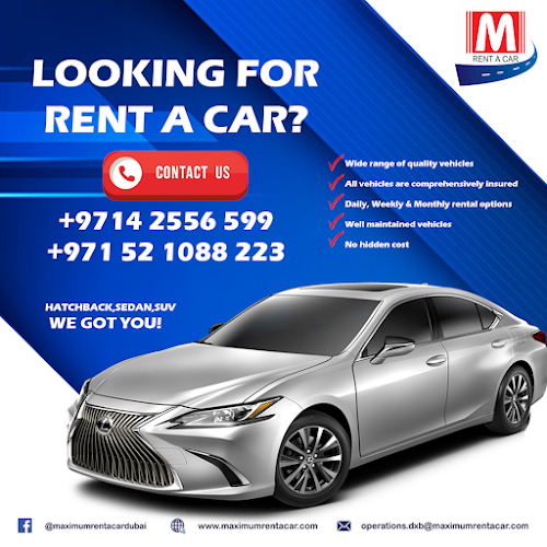 Maximum Rent a Car LLC car rental in Dubai