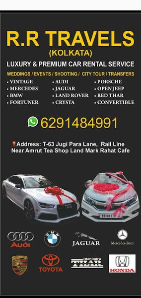R.R TRAVELS LUXURY CAR RENTAL SERVICE KOLKATA rental in Kolkata