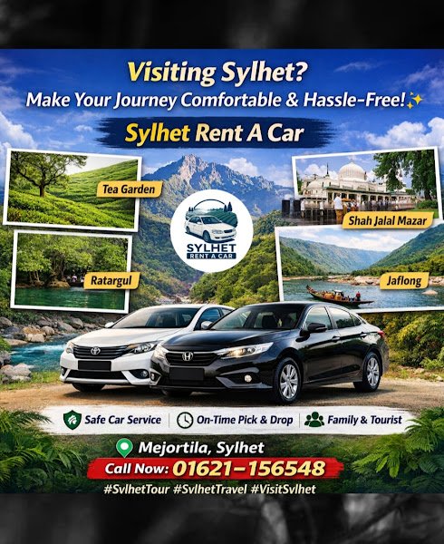 Sylhet Rent A Car rental in Sylhet