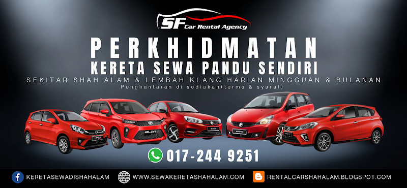 Kereta Sewa Shah Alam - Sf Car Rental Agency rental in Shah Alam