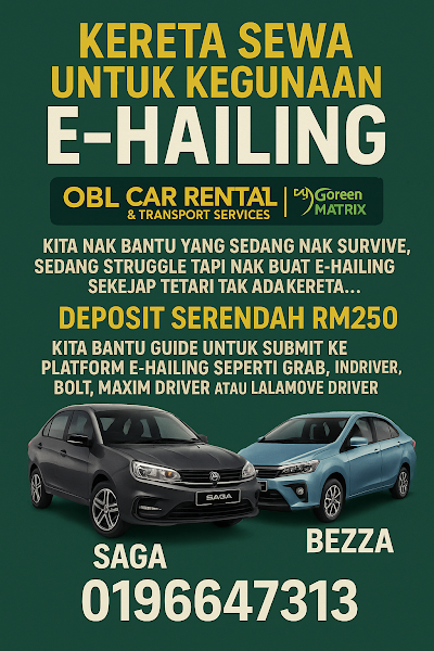 OBL CAR RENTAL (KERETA SEWA) BY GOGREENMATRIX rental in Rawang