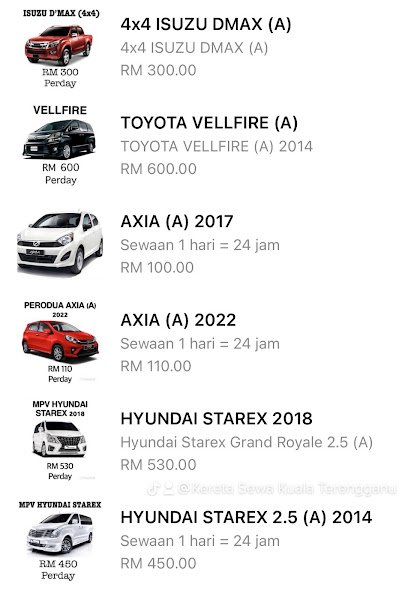 Kereta Sewa Kuala Terengganu - TME Car Rental rental in Kuala Terengganu