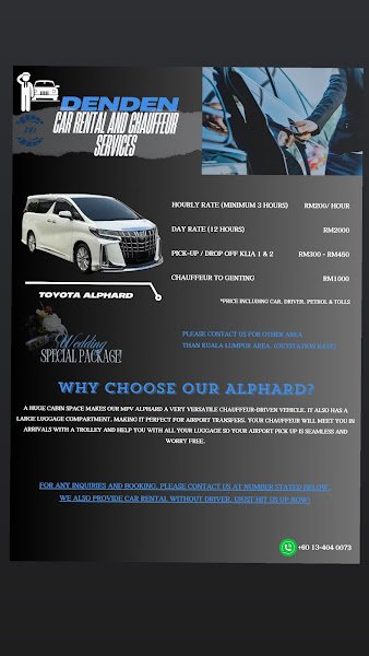 Denden Car Rental rental in Puncak Alam