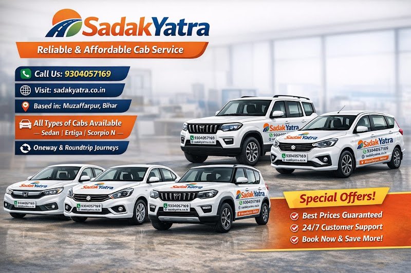 SadakYatra -Muzaffarpur Cab Service rental in Muzaffarpur