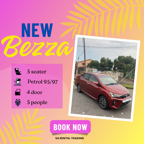 KERETA SEWA KEDAH SA RENTAL rental in Alor Setar