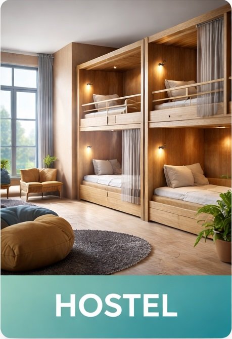 Hostels and shared spaces